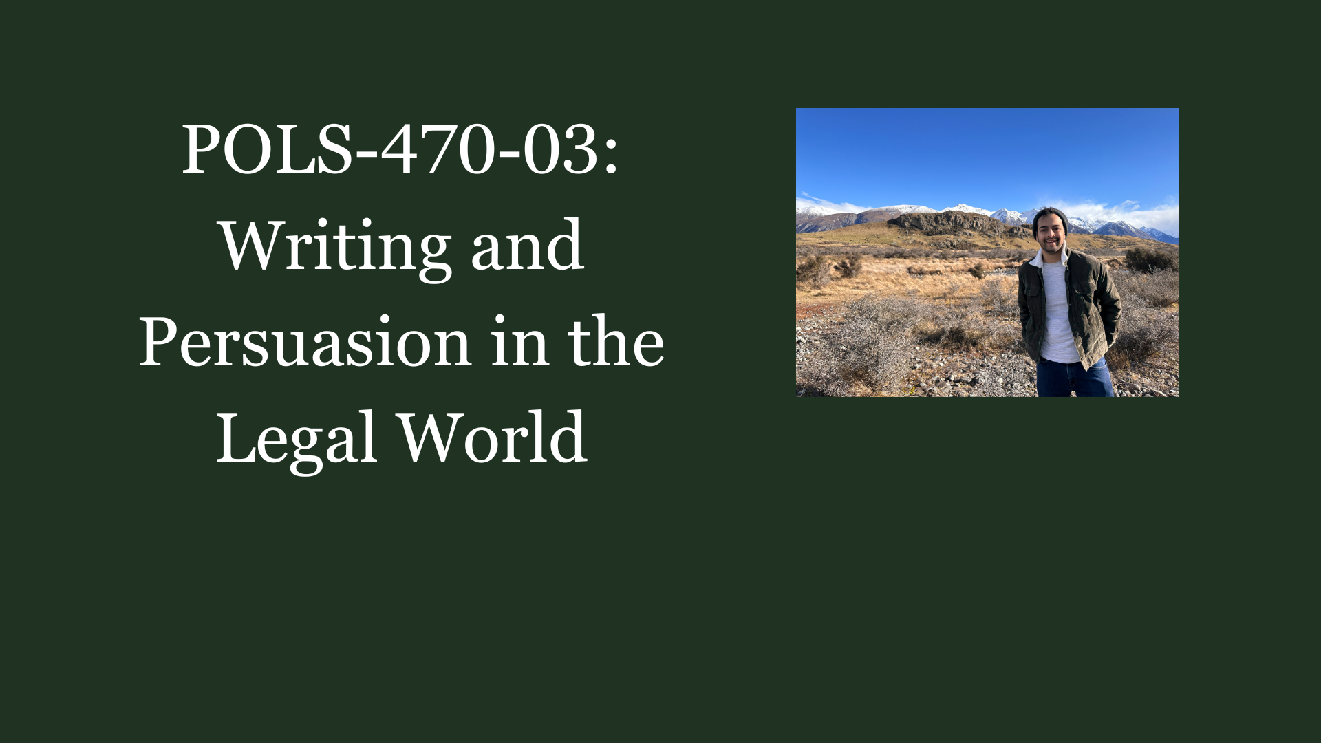 to Political Science Department Political Science Department